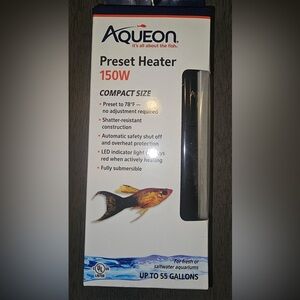Aqueon Preset Heater 150W Compact Size